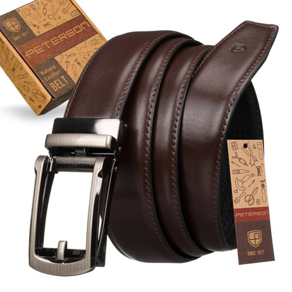 Elegancki skorzany pasek meski do spodni