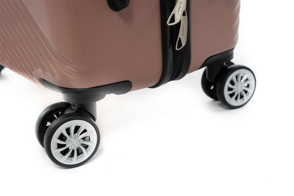 LYS Paris Cali Duża twarda różowa walizka na kółkach 76 cm