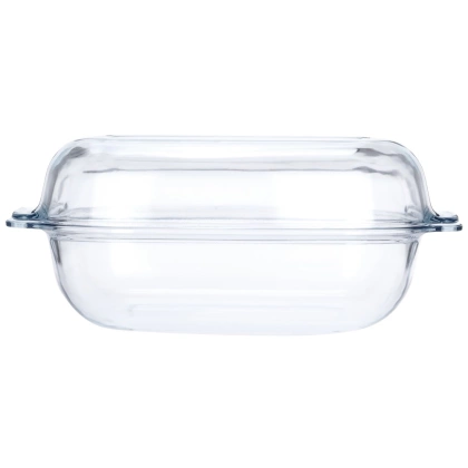 Naczynie żaroodporne z pokrywką szklane 3,1+2,6 l