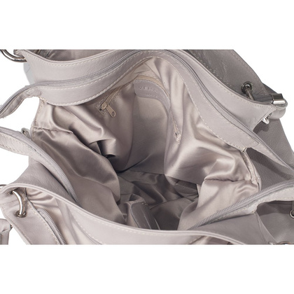 Torebka damska skórzana KEMER 657 Szara - min. zamówienie 20 / 50 / 100 szt.