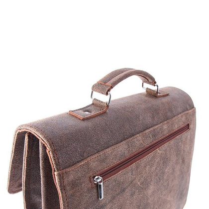 Teczka KEMER VOOC Vintage URBAN ATS167 ciemny brąz