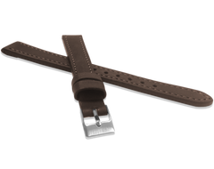 LAVVU Ciemnobrązowy szyty pasek SPORT z luksusowej skóry Top Grain - 14