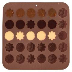 Forma silikonowa do pieczenia ciastek pralin czekoladek ciasteczek na praliny 30 sztuk