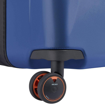 Walizka Delsey Cactus Mała twarda niebieska walizka kabinowa na kółkach 55 cm