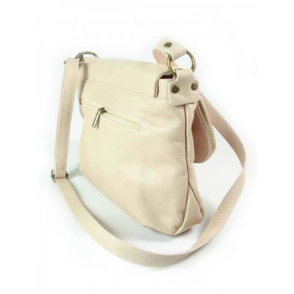 LISTONOSZKA A5 VERA PELLE SKÓRZANA TOREBKA CHLEBAK RÓŻ PUDROWY VP1017RR