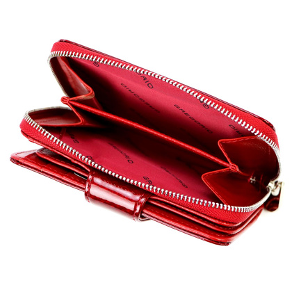 Portfel damski skórzany PELLUCCI CB-115 czerwony