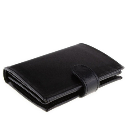 Portfel męski skórzany KEMER P5J Czarny - min. zamówienie 20 / 50 / 100 szt.