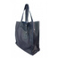 TOREBKI SKÓRZANE ZE SKÓRY NATURALNEJ SHOPPER BAG  GENUINE LEATHER NA RAMIĘ  A4  GRANATOWA  GL46BS