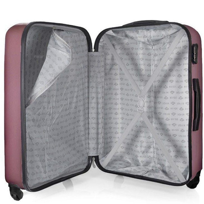 Duża walizka KEMER SOLIER 870 Różowa - min. zamówienie 20 / 50 / 100 szt.