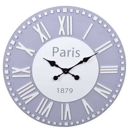 Zegar ścienny maxi paris szary