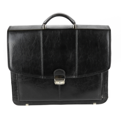 518 Teczka męska 3-komorowa - czarna KEMER