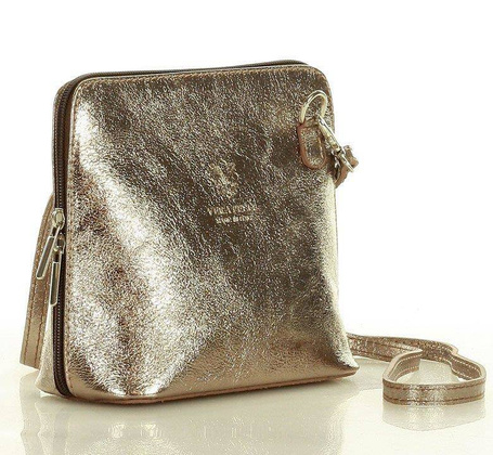 Llistonoszka skórzana torebka MAZZINI - Foggia Lux dark bronzo złota - min. zamówienie 20 / 50 / 100 szt.