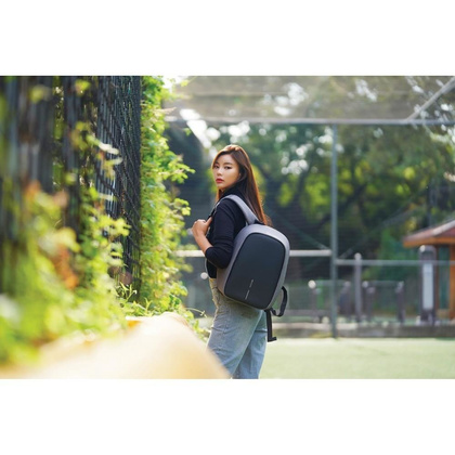 Bobby Hero Small plecak chroniący przed kieszonkowcami XD COLLECTION Szary