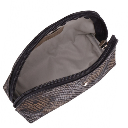 Kosmetyczka skórzana KEMER KO253 Złota łuska - min. zamówienie 20 / 50 / 100 szt.