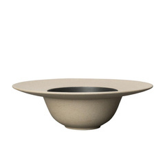 Talerz Na Zupę Fumiko 5288200103 beżowo-czarny