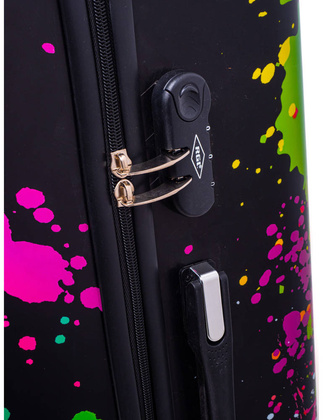 Duża walizka KEMER RGL PRINT L + KUFEREK First class