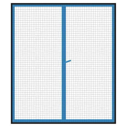 Moskitiera siatka na okno okienna owady komary 2 sztuki czarna 130x150 cm