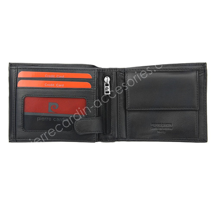 Portfel męski skórzany PIERRE CARDIN CD TILAK22 325 RFID Czarny