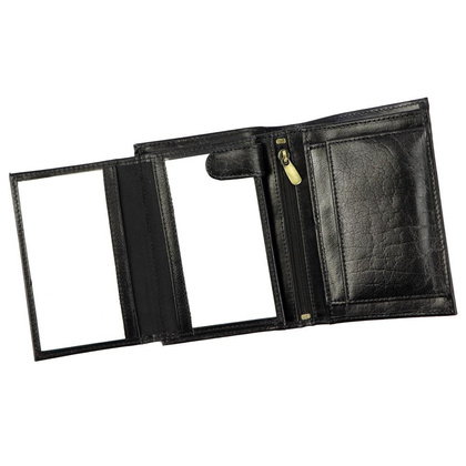 Bogato wyposażony portfel męski z naturalnej skóry licowej