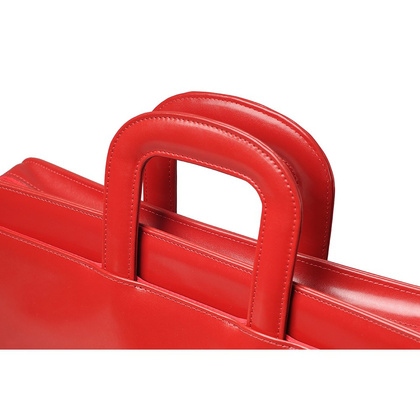 Aktówka skórzana KEMER B II-33/DW Czerwona