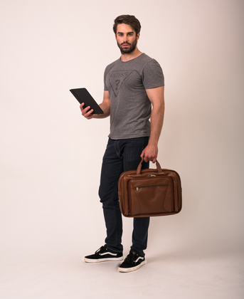 Torba na laptop McKlein Irving Park 15,6" Brązowa