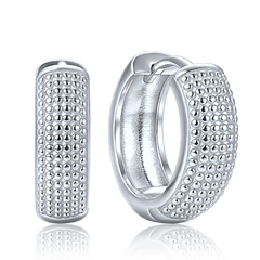 MINET Eleganckie srebrne kolczyki