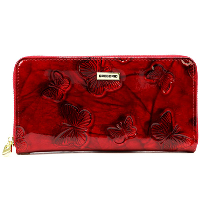 Portfel damski skórzany PELLUCCI BTS-119 Czerwony