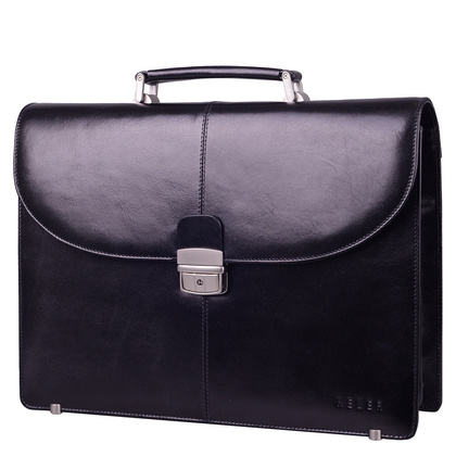 Teczka męska skórzana KEMER T5 Czarna - min. zamówienie 20 / 50 / 100 szt.