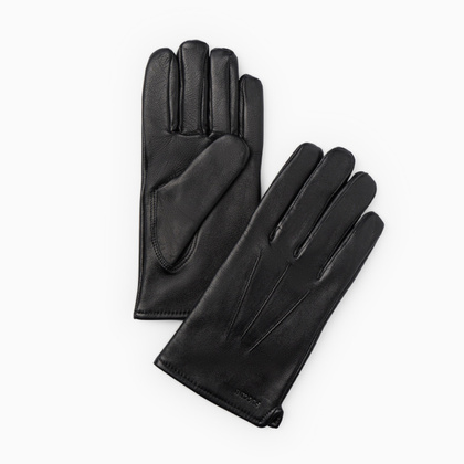 Rękawiczki męskie skórzane PUCCINI M103(9) L 1 Czarne