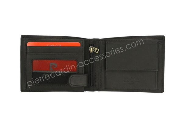 Portfel męski skórzany PIERRE CARDIN TILAK28 325 RFID Czarny