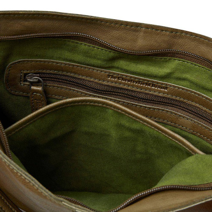 Torebka damska skórzana na ramię Zielona - min. zamówienie 20 / 50 / 100 szt.