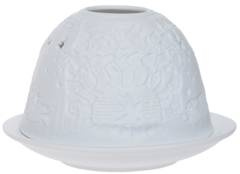 Lampion porcelanowy z kominkiem