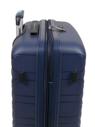 Walizka DIELLE 100 4k 66cm średnia granatowa PP z poszerzeniem