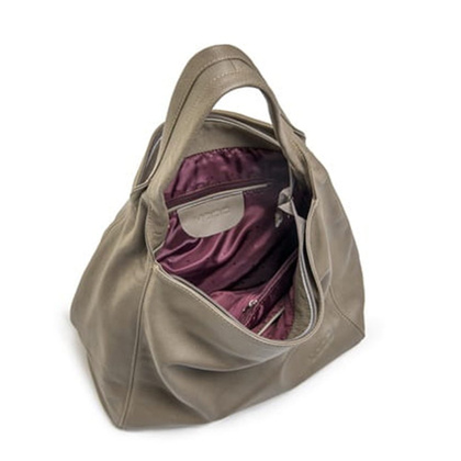 Torba damska skórzana KEMER VOOC HOBO EP18 Truflowa