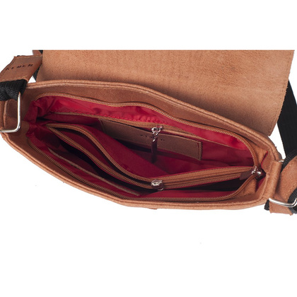 Torebka damska skórzana KEMER 132 Brązowa - min. zamówienie 20 / 50 / 100 szt.