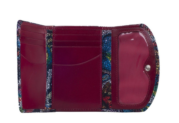 Portfel damski skórzany KEMER 006D Czerwony - min. zamówienie 20 / 50 / 100 szt.