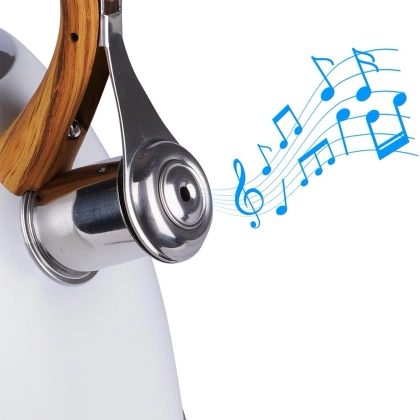 Czajnik biały stalowy nowoczesny automatyczny 3 l