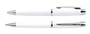 Długopis EXO Aries, biały, wykończenia chromowane