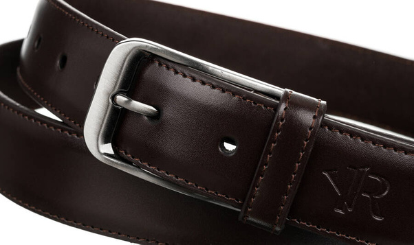 Waski pasek meski handmade ze skory naturalnej licowej