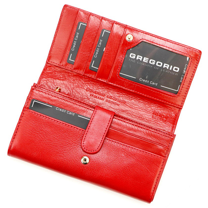 Portfel damski skórzany PELLUCCI IT-102 Czerwony