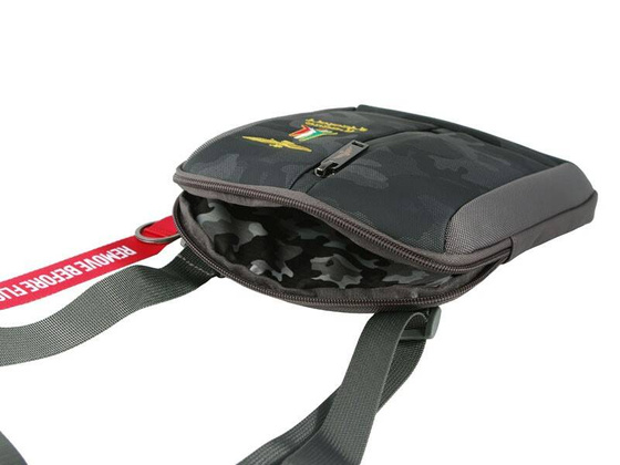 Torba na ramię AERONAUTICA MILITARE Drone Szara