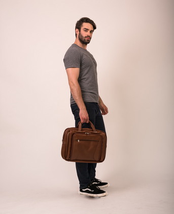 Torba na laptop McKlein Irving Park 15,6" Brązowa