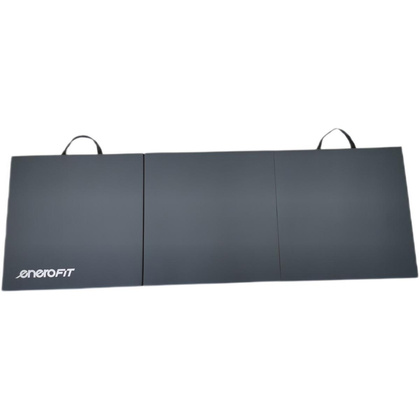 MATERAC GIMNASTYCZNY SKŁADANY 180x60x5CM SZARY ENERO FIT