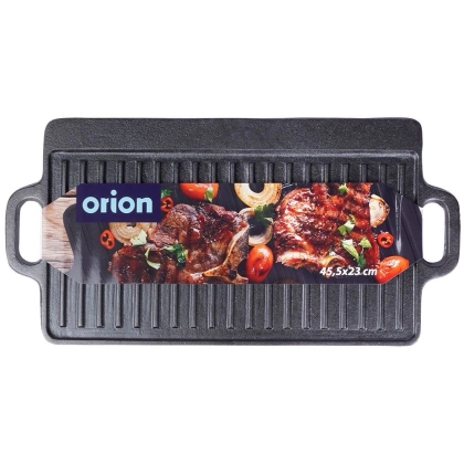 Płyta grillowa żeliwna patelnia dwustronna 45,5x23 cm