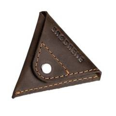 Ciemno brązowa skórzana bilonówka coin wallet BRØDRENE CW01 - min. zamówienie 20 / 50 / 100 szt.