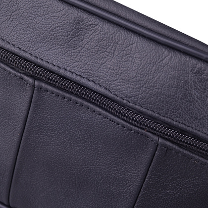 Saszetka skórzana KEMER 021 Czarna - min. zamówienie 20 / 50 / 100 szt.