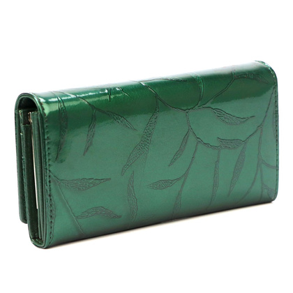 Duży skórzany portfel damski Pierre Cardin