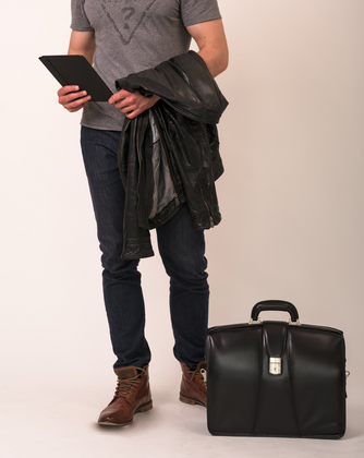 Teczka na laptop McKlein Harrison 17" Czarna