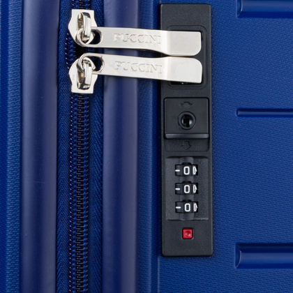 Średnia walizka PUCCINI ZADAR PP020B 7A Niebieska