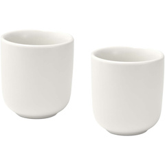 Male filiżanki ceramiczne do espresso o pojemności 90 ml - zestaw 2 sztuk